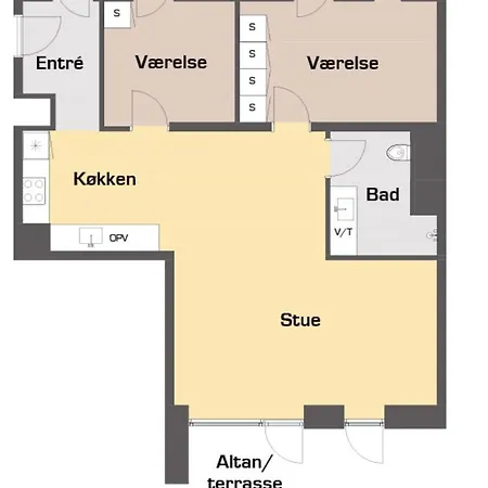 Lejlighed Great 2-bed Wbalcony In Harbour Odense